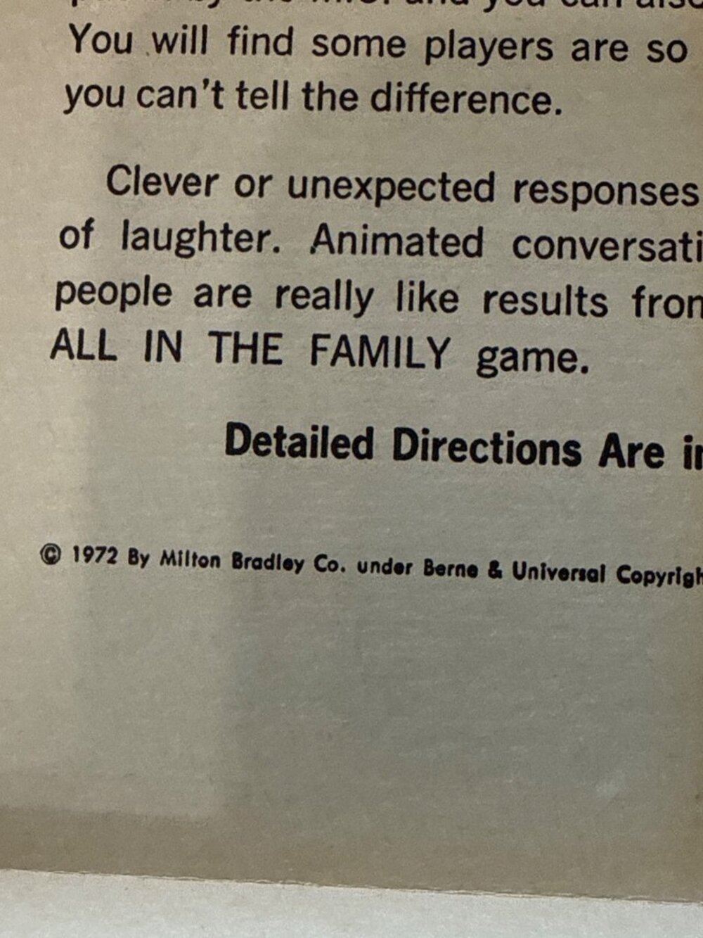 The All In The Family Game 1972 Milton Bradley Ages 10 To Adult Complete Box Set - Picture 4 of 7